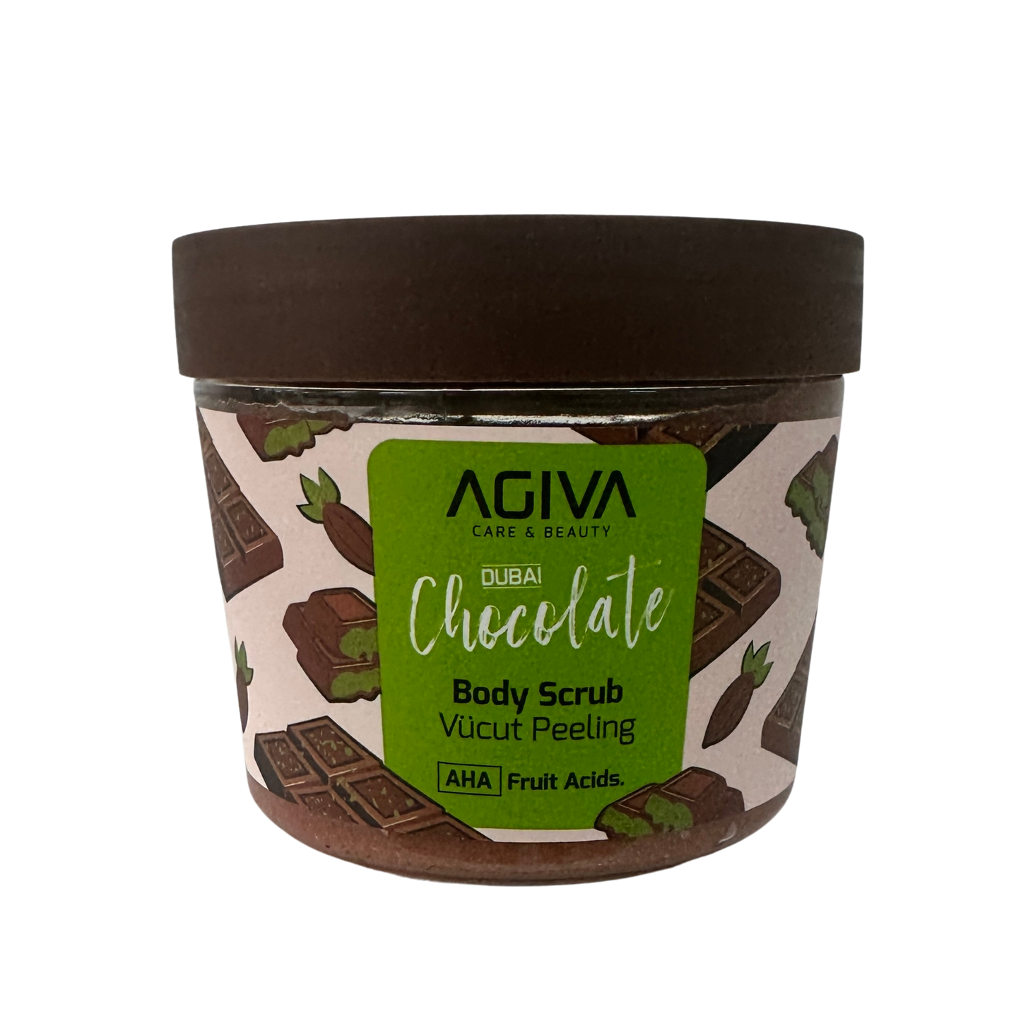 AGIVA Dubai Chocolate | Peeling do Ciała z Kwasami AHA 300ml