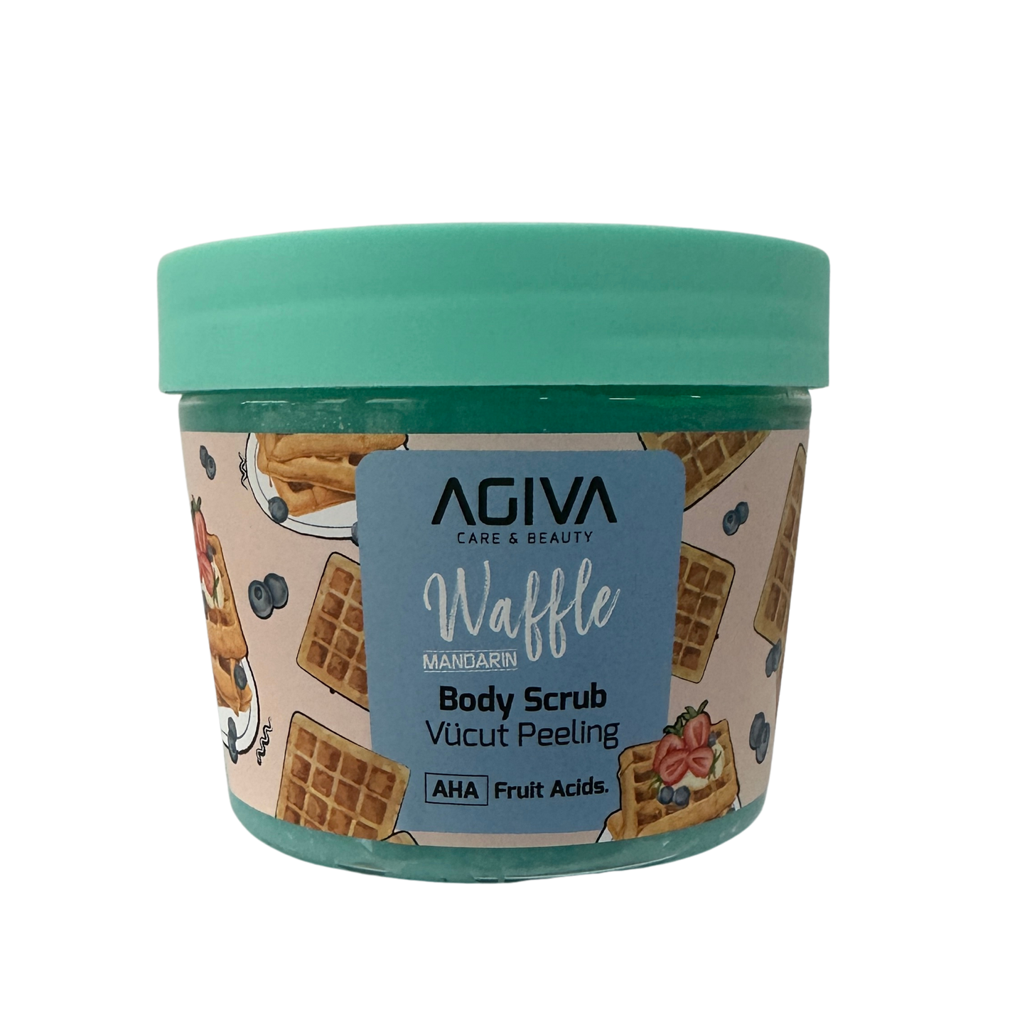 AGIVA Mandarynkowy Wafelek | Peeling do Ciała z Kwasami AHA 300ml