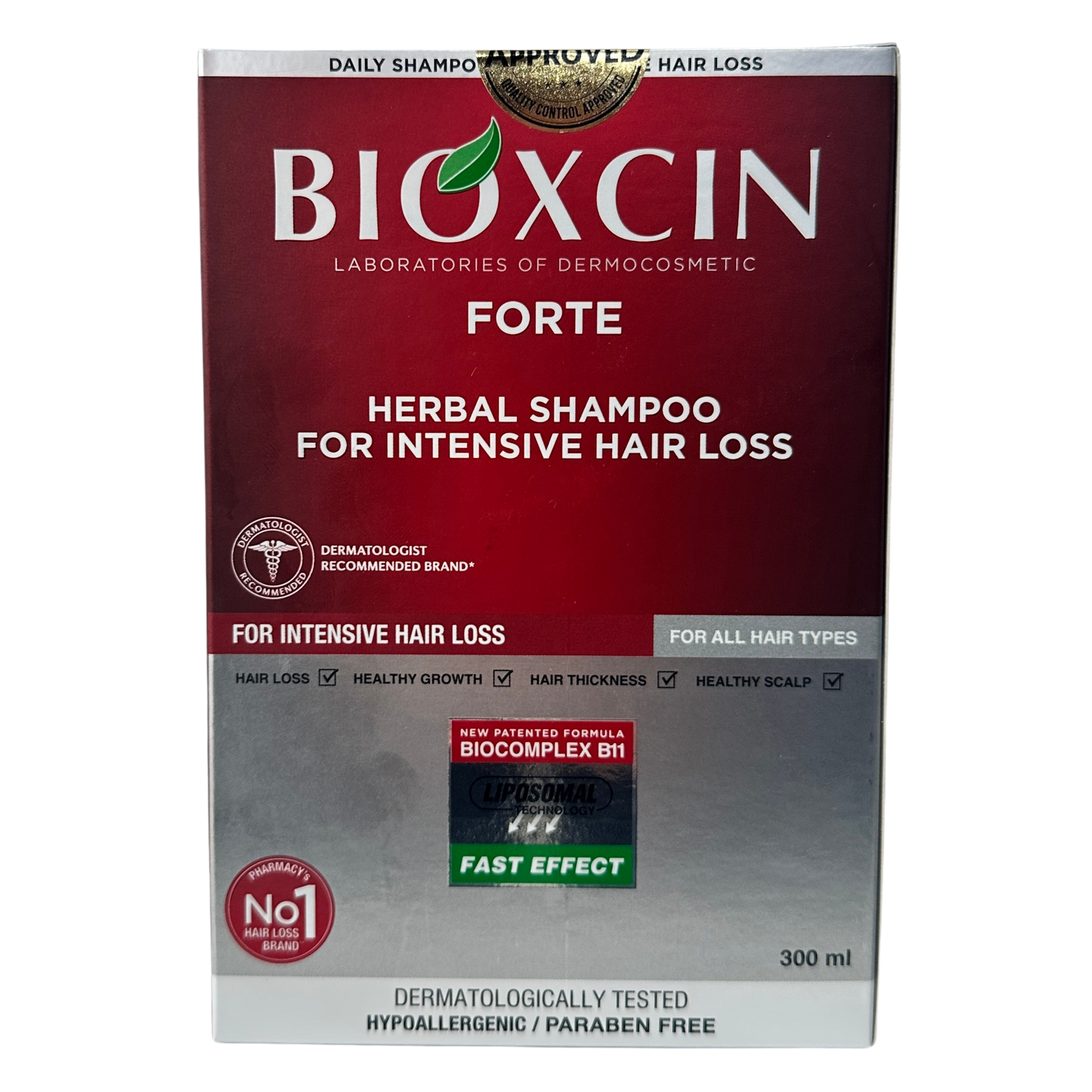 Bioxcin Forte Herbal Shampoo - szampon przeciw intensywnemu wypadaniu włosów