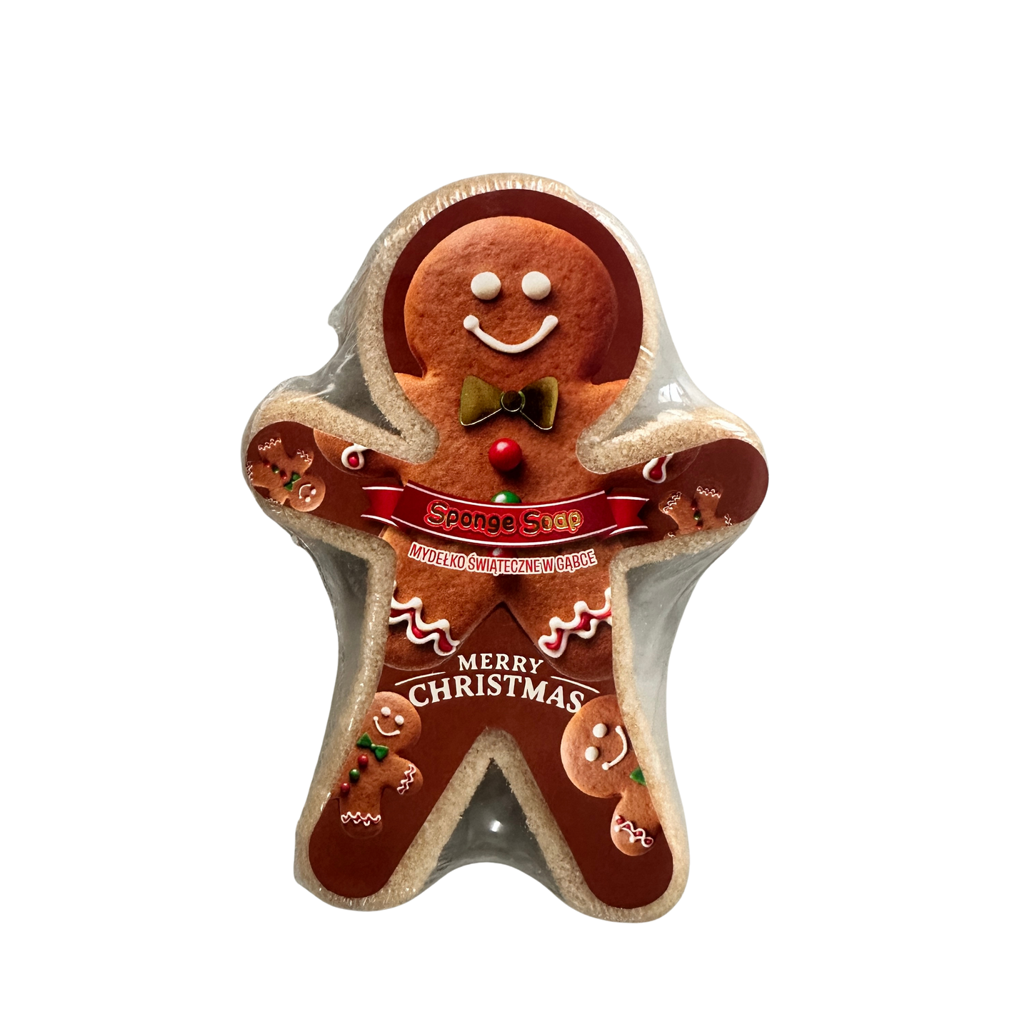 Świąteczne Mydełko w gąbce Piernikowy Ludzik