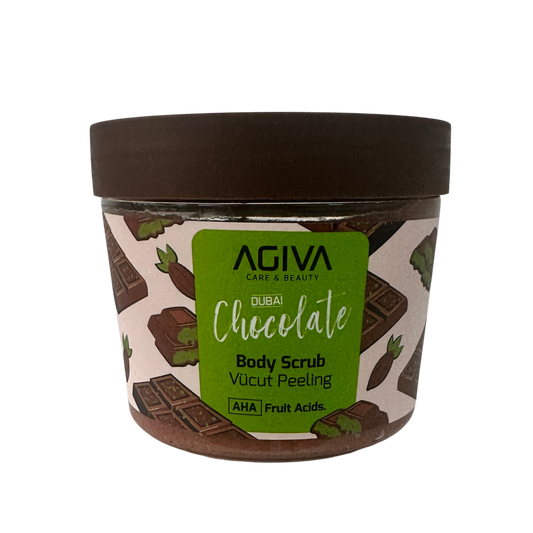 AGIVA Dubai Chocolate | Peeling do Ciała z Kwasami AHA 300ml