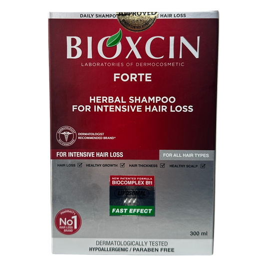 Bioxcin Forte Herbal Shampoo - szampon przeciw intensywnemu wypadaniu włosów