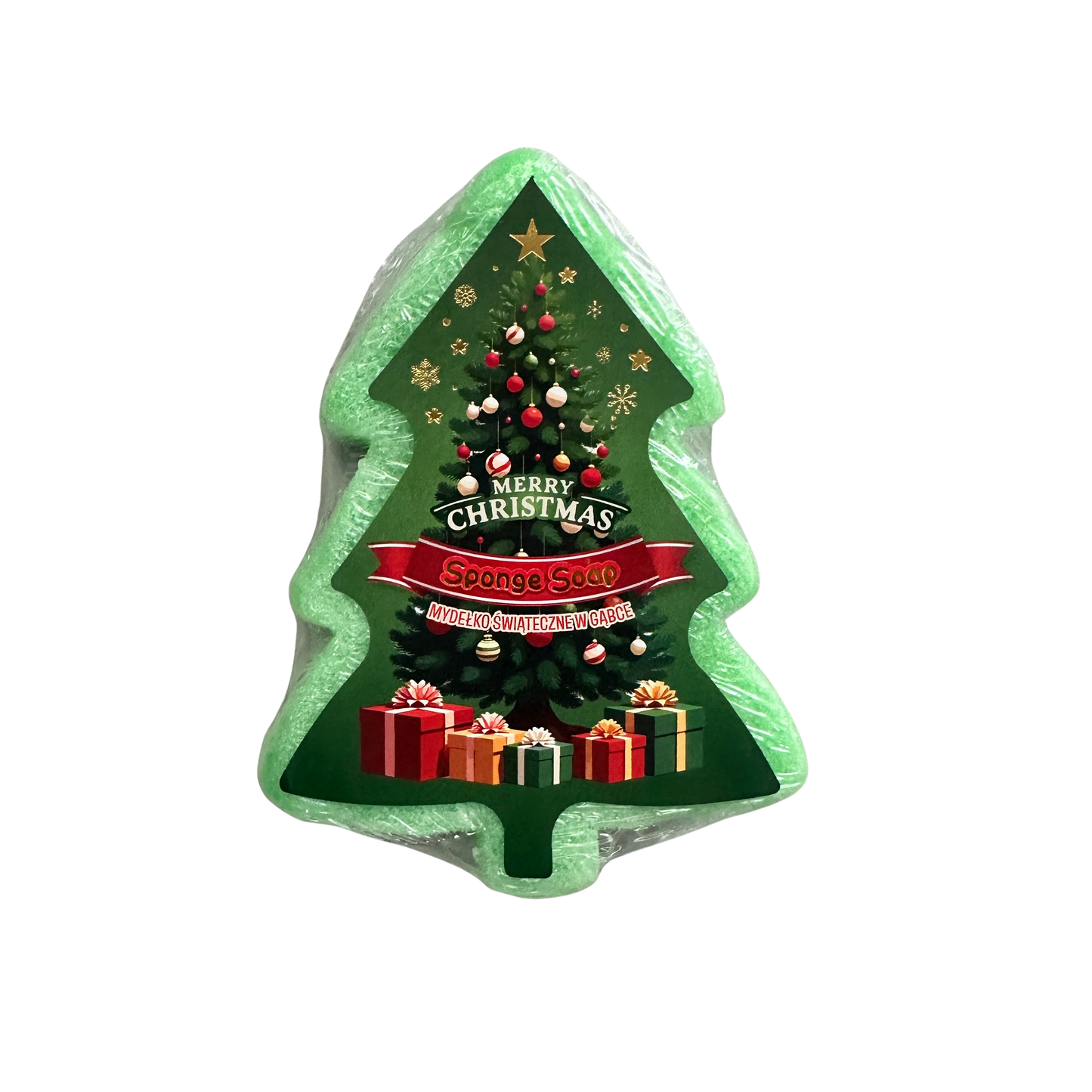 Świąteczne Mydełko w gąbce Choinka
