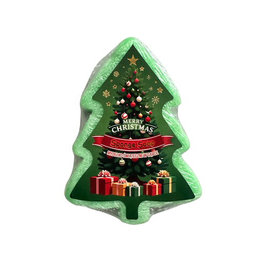 Świąteczne Mydełko w gąbce Choinka