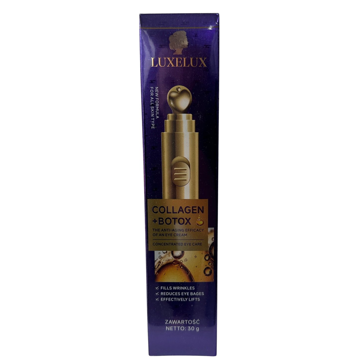 LUXELUX Collagen + Botox Eye Cream - skoncentrowany krem pod oczy 30g