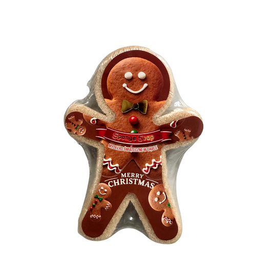 Świąteczne Mydełko w gąbce Piernikowy Ludzik